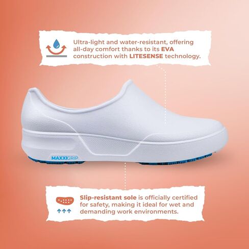 | MAXXI Non-Slip Clogs for Men & Women | Waterproof Work Shoes with Closed Toe | Lightweight EVA Chef, Nurse, or Garden Shoes in Saudi Arabia