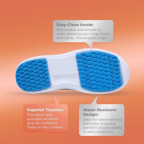 | MAXXI Non-Slip Clogs for Men & Women | Waterproof Work Shoes with Closed Toe | Lightweight EVA Chef, Nurse, or Garden Shoes in Saudi Arabia