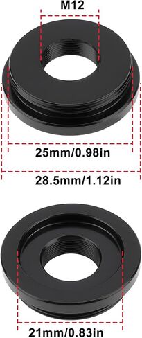 eMagTech C/CS Male to M12 Female Lens Converter Ring Suitable for CCD TVI CVI Box Camera in Saudi Arabia