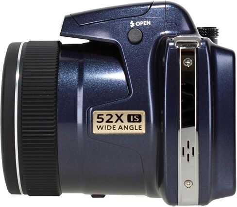 KODAK PIXPRO AZ528 Astro Zoom BSI-CMOS Bridge Vlogging Digital Camera 16MP 52X 1080p Wi-Fi (Midnight Blue) Bundle with 64GB Memory Card + Vlogger Tripod + Bag + Cleaning Kit + More Accessories in Saudi Arabia