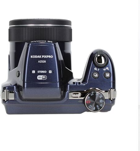 KODAK PIXPRO AZ528 Astro Zoom BSI-CMOS Bridge Vlogging Digital Camera 16MP 52X 1080p Wi-Fi (Midnight Blue) Bundle with 64GB Memory Card + Vlogger Tripod + Bag + Cleaning Kit + More Accessories in Saudi Arabia