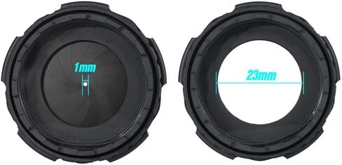 NVG Gen 2 عدسة حماية غطاء متوافق مع PVS-14/7/33 نظارات/إيماءات رؤية ليلية ، ودرع ضوء القزحية القابلة للتعديل ، ختم الحطام ، 6061-T6 ، الأسود ، الأسود in Kuwait