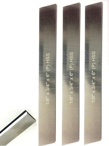 Buyohlc HSS Blades 1/8" x 3/4" (Wide) x 6" (Long) for Lathe Parting Cut Off & Tool Holders (Set of 2) in Kuwait