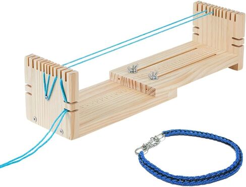 Superfindings Wood Supable Bracelet Jig - DIY Hand Jetting Barband Jig - صانع سوار الخشب للأساور والقلائد والملحقات in Saudi Arabia