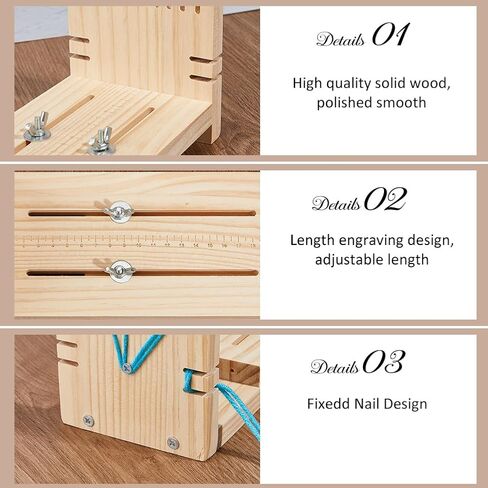 Superfindings Wood Supable Bracelet Jig - DIY Hand Jetting Barband Jig - صانع سوار الخشب للأساور والقلائد والملحقات in Saudi Arabia