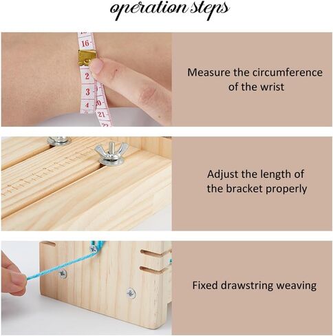 Superfindings Wood Supable Bracelet Jig - DIY Hand Jetting Barband Jig - صانع سوار الخشب للأساور والقلائد والملحقات in Saudi Arabia