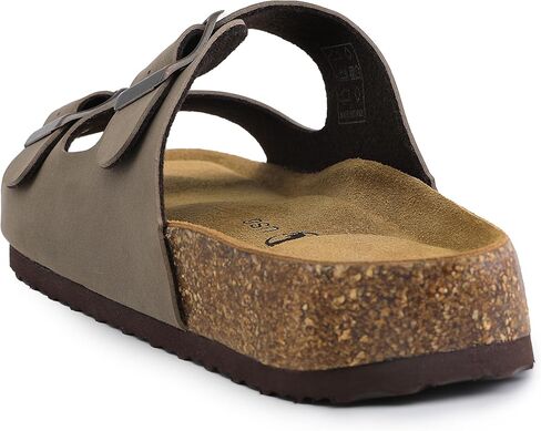 HOMETRUE Womens Sandals Cork Footed Flat Womens Slides Sandals Adjustable Buckle Straps Durable Sandal for Women in Saudi Arabia