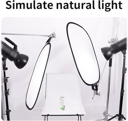 Sanpyl Light Reflector, Photography Reflector Cardboard 75x60cm, Folding Light Diffuser Board Soft Light Panel with Carrying Bag, for Portrait Product Photography in Saudi Arabia