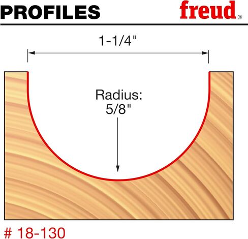 Freud 18-130: 5/8" Radius Round Nose Bit with 1/2" Shank in Saudi Arabia