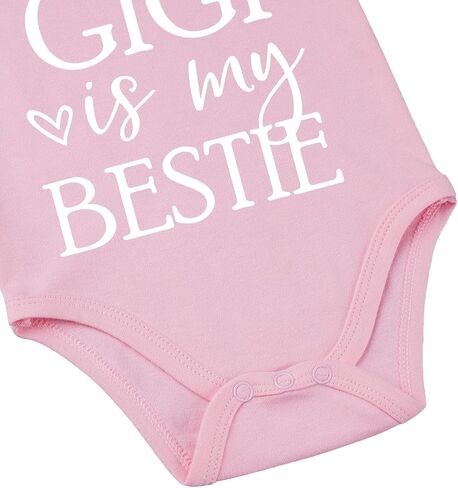 Gigi Is My Bestie Baby Bodysuit I Love My Gigi Baby Bodysuit I Love Grandma Babies Clothes Unisex in Kuwait