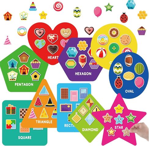 70 pcs sorters for toddlers شكل اللغز ومطابقة الألعاب مع 10 حصائر فرز و 60 قطعة من الأشياء اليومية للأطفال في مرحلة ما قبل المدرسة التعرف على الطفل in Kuwait