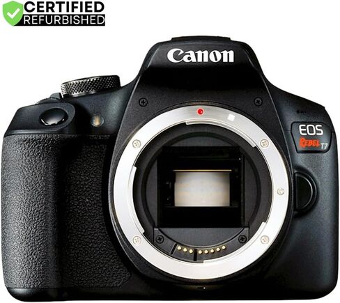 Canon T7 EOS Rebel DSLR كاميرا مع EF-S 18-55mm f/3.5-5.6 IS II و EF 75-300MM F/4-5.6 III Lens واثنتان (2) (متجدد) بطاقات ذاكرة SDHC 32GB بالإضافة إلى حزمة بطارية مزدوجة بالإضافة إلى حزمة بطارية مزدوجة in Kuwait