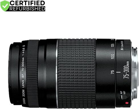 Canon T7 EOS Rebel DSLR كاميرا مع EF-S 18-55mm f/3.5-5.6 IS II و EF 75-300MM F/4-5.6 III Lens واثنتان (2) (متجدد) بطاقات ذاكرة SDHC 32GB بالإضافة إلى حزمة بطارية مزدوجة بالإضافة إلى حزمة بطارية مزدوجة in Kuwait