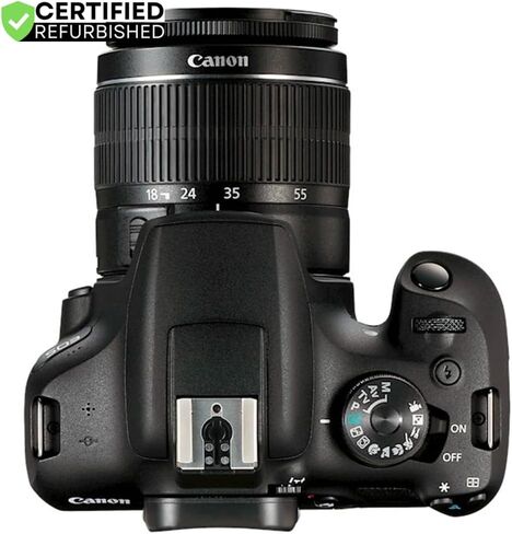 Canon T7 EOS Rebel DSLR كاميرا مع EF-S 18-55mm f/3.5-5.6 IS II و EF 75-300MM F/4-5.6 III Lens واثنتان (2) (متجدد) بطاقات ذاكرة SDHC 32GB بالإضافة إلى حزمة بطارية مزدوجة بالإضافة إلى حزمة بطارية مزدوجة in Kuwait