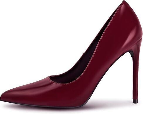 Carcuume Women's 4 Inch Closed Toe High Stiletto Heels Pointed Toe Pumps | Slip On Dress Heels, Comfortable Shoes Fit for Bridal Party, Wedding, Prom, Office, Casual, Formal Footwear, Elegant Classic in Saudi Arabia