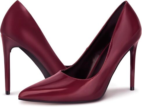 Carcuume Women's 4 Inch Closed Toe High Stiletto Heels Pointed Toe Pumps | Slip On Dress Heels, Comfortable Shoes Fit for Bridal Party, Wedding, Prom, Office, Casual, Formal Footwear, Elegant Classic in Saudi Arabia
