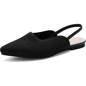 Slingback Flats for Women Pointed Toe Flats Breathable Knit Comfortable Dressy Casual for Work Office Ballet Flats in Saudi Arabia