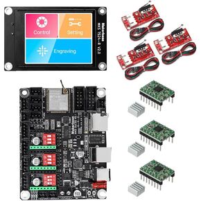 Makerbase MKS DLC32 Control Board 32bit Motherboard ESP32 WiFi TS24/TS35 Screen TMC2209 Driver for CNC Laser Engraving Machine (Set-16) in Kuwait