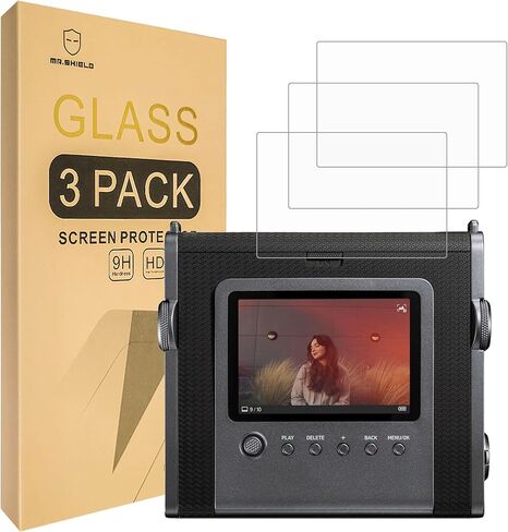 Mr.Shield Screen Protector compatible with Fujifilm Instax Wide Evo [Tempered Glass] [3-PACK] [Japan Glass with 9H Hardness] in Saudi Arabia