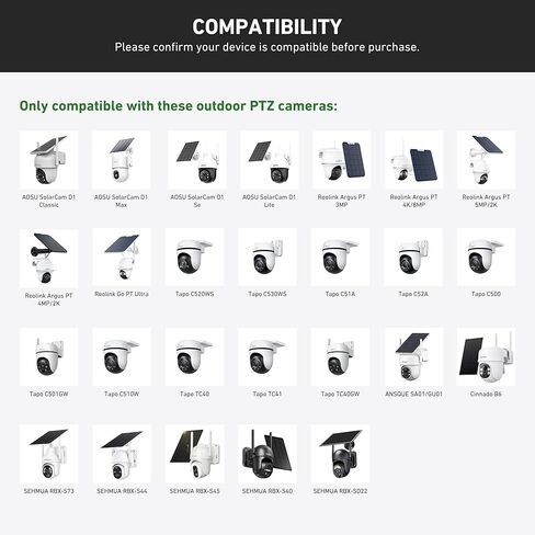 Holicfun Vinyl Siding Mount for Outdoor PTZ Camera - Compatible with AOSU SolarCam D1, Reolink Argus PT/Go PT Ultra, Tapo C520WS/C510W/C500, Cinnado B6, ANSQUE and SEHMUA Pan/Tilt Security Cameras in Saudi Arabia
