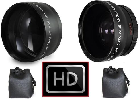 عدسة واسعة الزاوية والتعريفات الهاتفية لأوليمبوس OM-D E-M5 E-M10 Mark II Pen E-PPL7 E-PPL6 (متوافق 37 مم) in Saudi Arabia
