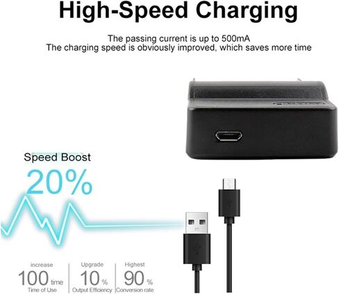 SLB-1974 Charger with USB Cable SLB-1974, Compatible for Samsung Pro 815 Camera Battery Charger Power Adapter Accessories in Saudi Arabia