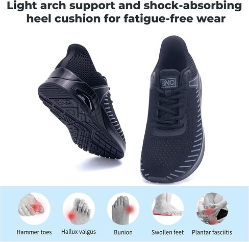 RomenSi Womens Wide Toe Box Walking Shoes Wide Width Tennis Running Shoes Gym Athletic Sneakers for Plantar Fasciitis Foot Pain Relief US 6-11 in Saudi Arabia