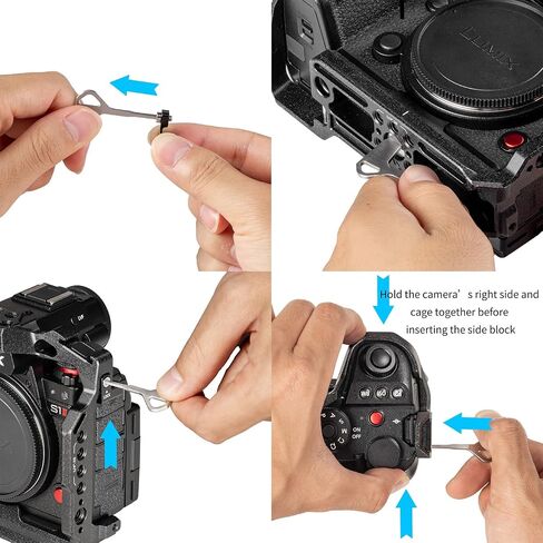 SmallRig All-Round Protective Cage Kit for Panasonic S1R II/S1 II/S1 IIE, with Top Handle & Cable Clamp, Built in Quick Release Plate for Arca-Swiss, Cold Shoe Mount, Strap Slots - 5503 in Saudi Arabia