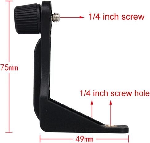 Binocular Tripod Bracket Adapter Mount Stable L Shaped Plastic 1/4in Threading Hands Binocular Holder for Bird Watching Stargazing in Saudi Arabia