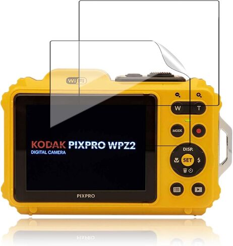 [2 Pack] واقي الشاشة لـ Kodak Pixpro WPZ2 ، فيلم الحماية HD ، صلابة 6H ، خدش ، مضاد للانجراف ، فيلم واقٍ لكاميرا Kodak Pixpro WPZ2 (غير زجاجي) in Saudi Arabia
