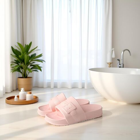 TMA Eyes Cloud Slippers للنساء ، حذاء دش صندل الحمام الداخلي ، الراحة المطلقة ، الوزن الخفيف ، غير القابل للانزلاق in Saudi Arabia