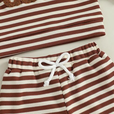 Douhoow Baby Boy Fall Winter Winter Letter مقرضة من طاقم مضلعة الرقبة in Kuwait