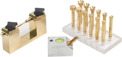 Dop Jig Transfer,12 pcs Brass Dop Stick and Angle Dop 45/90 Degree| Pack of 3 in Saudi Arabia