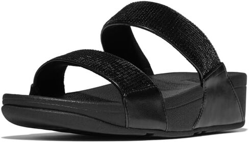 Fitflop Womens Lulu Sequin Slides Polyurethane Sandals in Kuwait