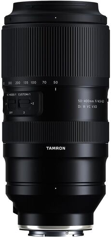 Tamron 50-400mm f/4.5-6.3 Di III VC VXD Lens Compatible with Sony E Mount Bundled with 67mm UV Filter + Camera Cleaning Kit + Lens Pen + Lens Cap Keeper + Microfiber Cleaning Cloth (6 Items) in Saudi Arabia