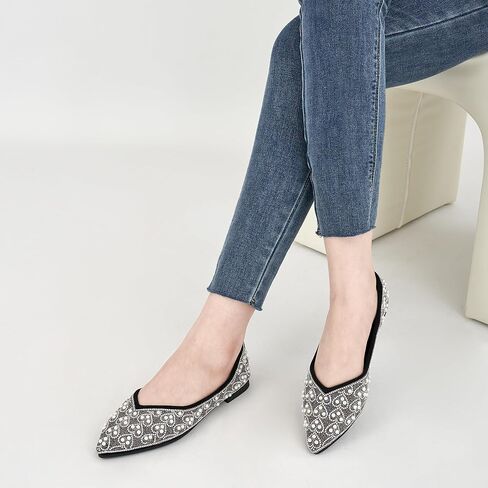 Aomigoct Ballet Flats Shoes for Women: Comfortable Dressy Flat for Wedding- Ladies 2025 Dress Pointed Toe Shoe in Kuwait