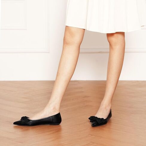 C.Paravano Pointy Bow Flats Women's Flats Comfortable Stylish Slip-On Shoes for Casual and Office in Saudi Arabia