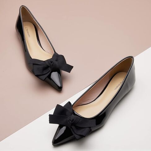 C.Paravano Pointy Bow Flats Women's Flats Comfortable Stylish Slip-On Shoes for Casual and Office in Saudi Arabia