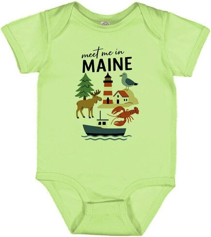 TATY Kids Meet Me In Maine Baby Infant Bodysuit in Saudi Arabia