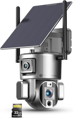 S4 Pro Solar Security Camera – New 4G/LTE, Dual 4K Lenses,10× Optical Zoom, AI Human Detection, Auto-Tracking, 100-Day Solar Battery, 2-Way Talk, Easy Install, No Subscription in Saudi Arabia