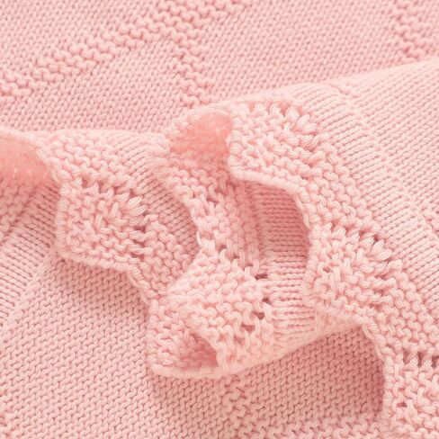 Hadetoto متماسكة بطانيات الأطفال للفتيان الفتيات ، بطانية سرير قطنية 100 ٪ لطفل الأطفال طفل الأطفال ، بطانيات حضانة ناعمة وخفيفة الوزن (أبيض) in Kuwait