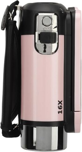 Digital Video Camera, 1080P 16MP Digital Video Camera,2.4inch Rotatable Screen Camcorder, Video Recorder Camcorder for Teens Beginner Adult Vlogging Traveling (Roseate) in Kuwait