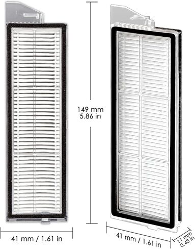 (3 Pack) S8 MaxV Ultra Replacement HEPA Filters for Roborock S8 MaxV Ultra, S8 Max Ultra Robot Vacuum, Replacement Parts, Filters Accessories Kit, Vacuum Filter, Upright Filters, Canister Filter in Kuwait