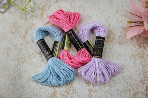 UMC STAG Pack of 50 Popular Colours Premium Embroidery Thread | 100% Egyptian Cotton Premium Skeins | Cross Stitch Embroidery Floss | Oeko TEX Certified Stranded Cotton | Ideal for Arts & Crafts in Kuwait