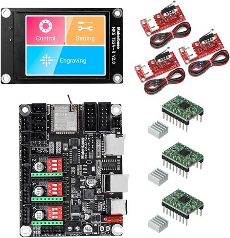 Makerbase MKS DLC32 Control Board 32bit Motherboard ESP32 WiFi TS24/TS35 Screen TMC2209 Driver for CNC Laser Engraving Machine (Set-16) in Kuwait