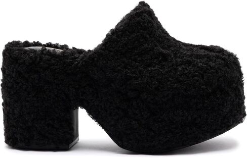Larroudé Miso Clog In Black Shearling in Saudi Arabia
