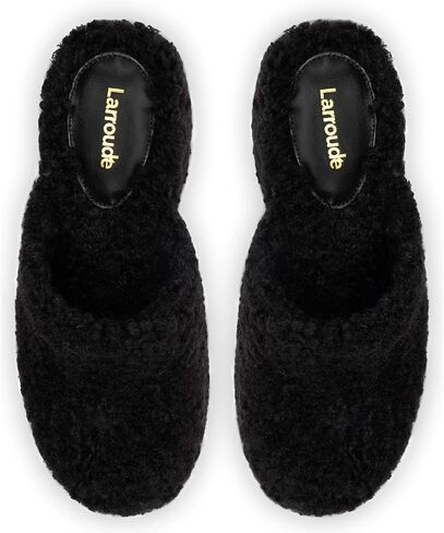 Larroudé Miso Clog In Black Shearling in Saudi Arabia