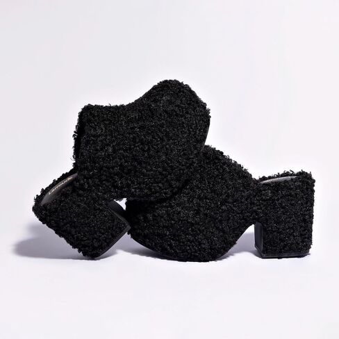 Larroudé Miso Clog In Black Shearling in Saudi Arabia