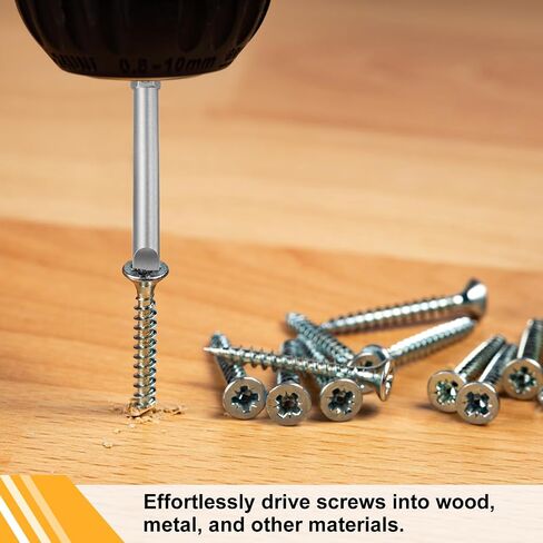 Harfington 10pcs SL6 قطع مفك البراغي ذات الفترة الزمنية 6 ملم طرف زحف 1/4 "Hex Shank 150mm (6") الرأس المسطح الطويل S2 S2 STEEL SCREAL DRIVER BITS in Saudi Arabia