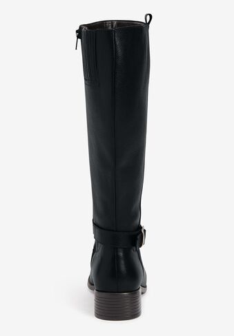 Comfortview Donna Wide Calf Leather Boot Tall Knee High Women's Winter Shoes (Wide Widths Available) in Saudi Arabia